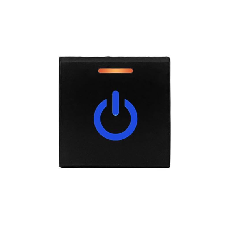 12V Blue Orange Light Latching Momentary Push Switch 22 X 22mm For Toyota Prado 150 Series Camry Hiace Corolla RAV4 Land Cruiser