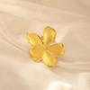 Opening Rings Flower Rings Hand Jewelry Fashion Rings Stainless Steel Adjustable Rings Suitable for Fashion Enthusiasts