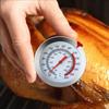 Zuckerthermometer/Fritteusenthermometer mit Sofortanzeige-Zifferblattthermometer Edelstahlschaft Fleischthermometer zum Kochen für BBQ