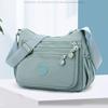 Wide Strap Nylon Square Bag Multi-layer Middle-aged Crossbody Bag Shopping Messenger Bags  Work