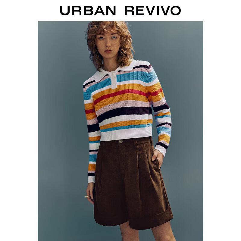 UR Women's Color-block Polo Knit Sweater