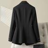 Suit Blazer for Women Casual Long Sleeve Button Cardigan Slim Fit Solid Color Professional Suit Jacket