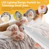 Pet Dog Paw Trimmer with LED Light USB Rechargeable Pet Grooming Clippers Portable Dogs Hair Clippers Low Noise Grooming Tool