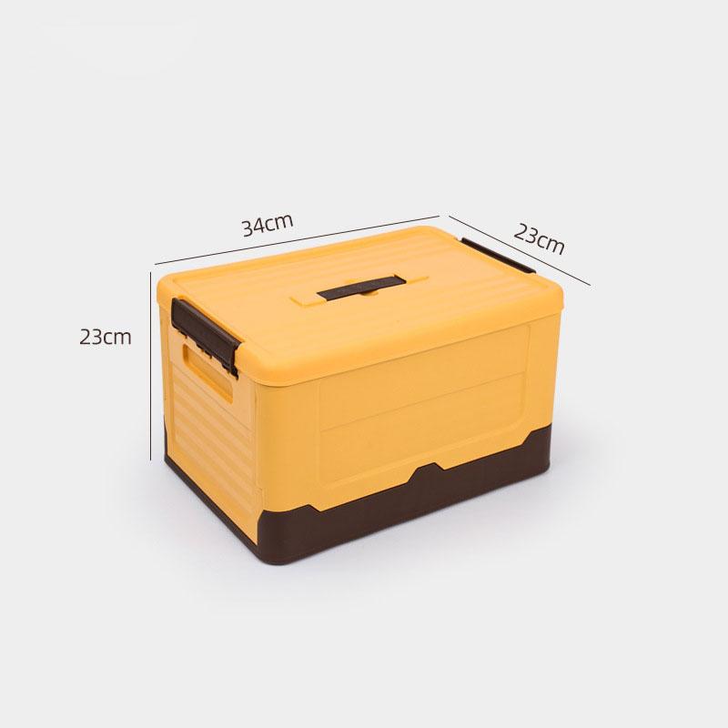 Folding Storage Box Multifunction Foldable Organizer Container Plastic Sundries Storages Supplies Organizer Box with Lid 1 PCS