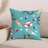 Cute Cartoon Medical Print Pillow Case Office Cushions Suitable For Sofa Car Bedroom Decorative Cushion Cover