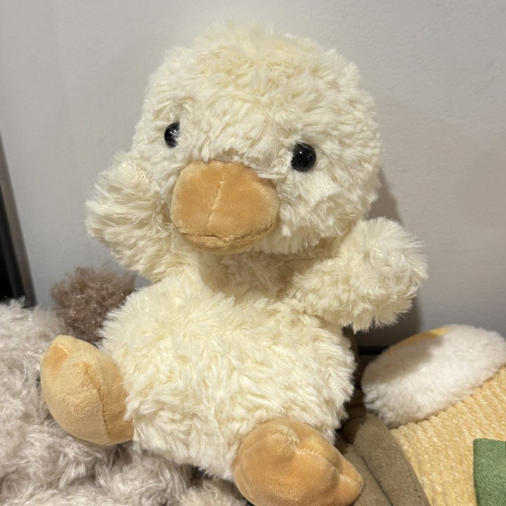 Little Sweet Duck Plush Toy Doll Cute Little Duck Doll Little Duck Table with Doll Birthday Gift Girlfriend