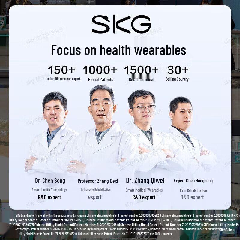 SKG G7 Pro Neck Massager & Bluetooth Earphones