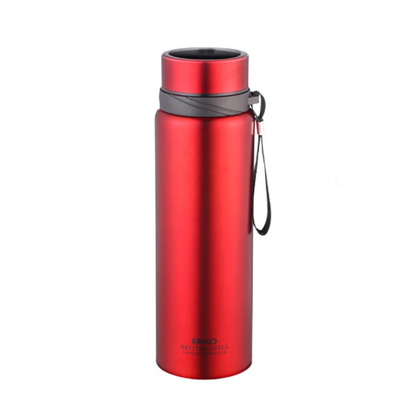 Large Capacity Stainless Steel Insulated Travel Kettle with Lanyard - Customizable Sports Water Bottle
