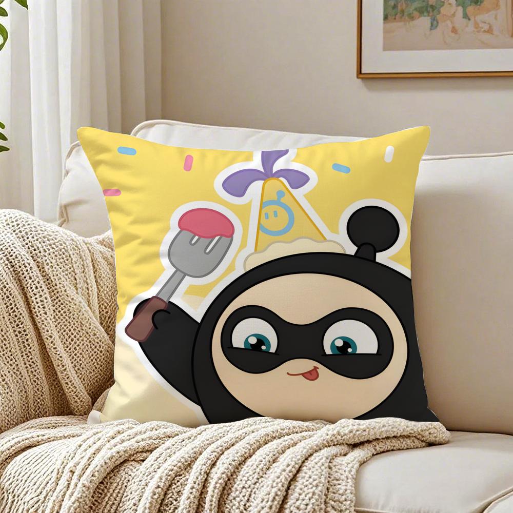 Simple fashion lovely EEggy Party Cushion Cover Linen Pillowcase Soft for Sofa Bed Home Room Decor