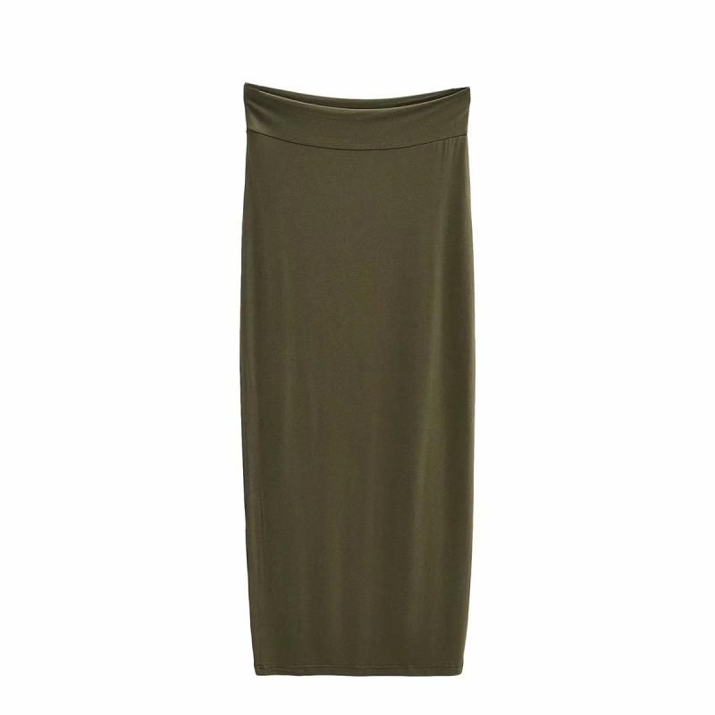 

Modal Silm Thin Elastic Straight Base Skirt