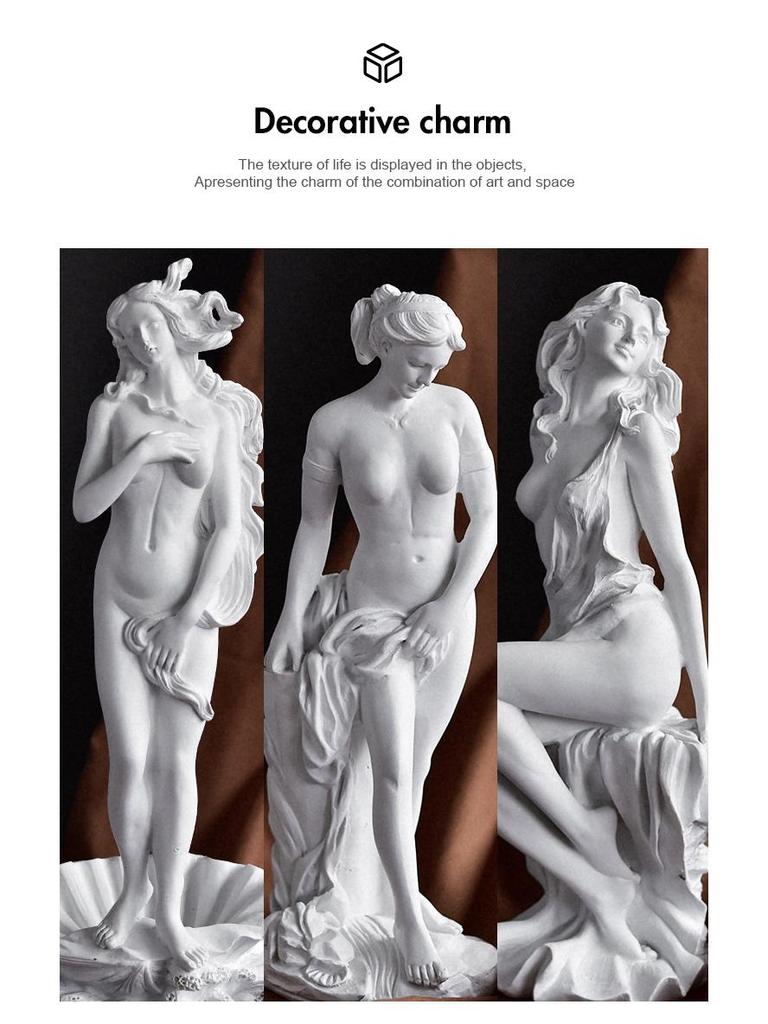 Resin Venus Statue Goddess Norse Home Studio Decor