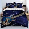 Classical Guitar Electric Guitar Bedding Set Print With Pillowcase Bed Duvet Cover Soft Single Double Queen Super King Size
