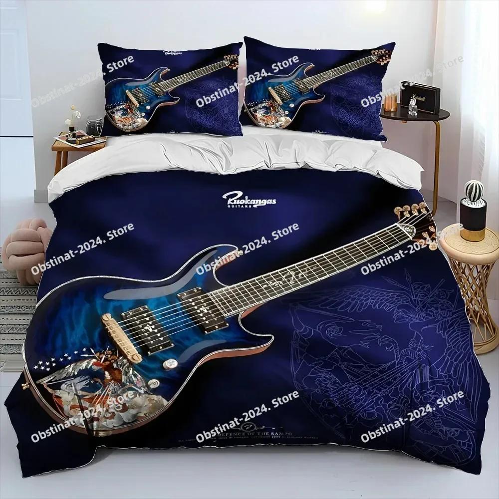 Classical Guitar Electric Guitar Bedding Set Print With Pillowcase Bed Duvet Cover Soft Single Double Queen Super King Size