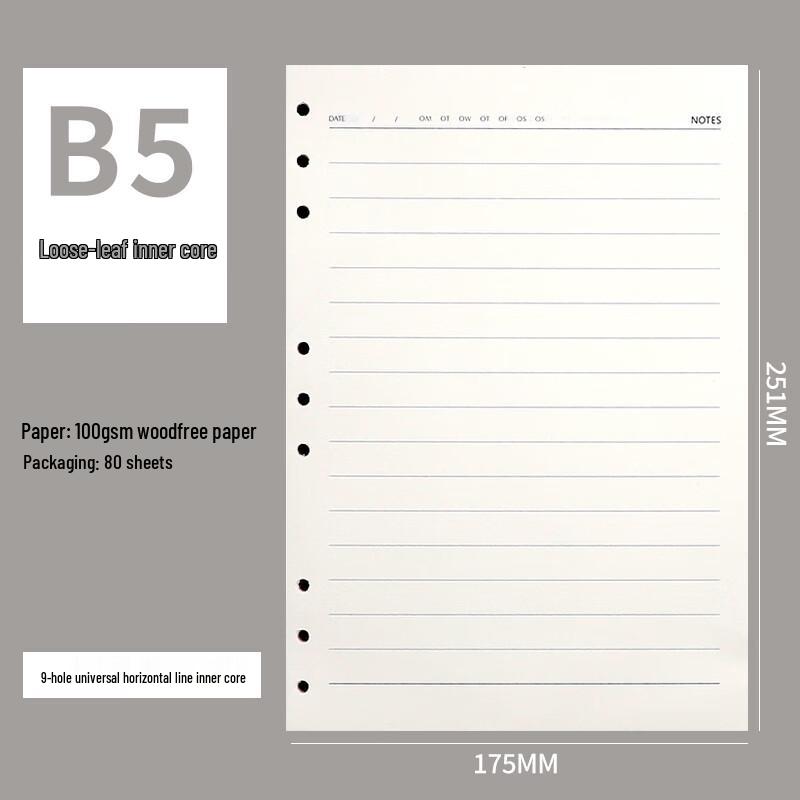 Xutong Loose Leaf Notebook Paper Refills