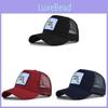 Dolphin Embroidered Mesh Baseball Cap Adjustable Sunshade Hat Summer Breathable Cotton Cap
