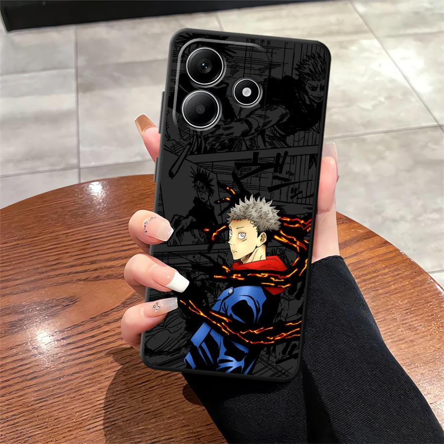 Anime J-ujutsu Cool Kaisen Soft Back Phone Cover Case for Xiaomi Redmi Note 11 13 12 Pro Plus 12S 10S 9s 10 9 8 Pro 11S