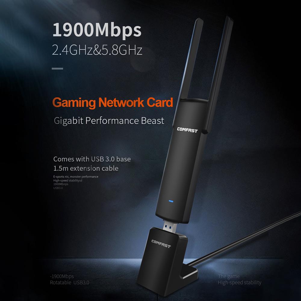 Buy Network Card 1900mbps Gigabit 2.4g 5g Dual Band Gaming Network Card