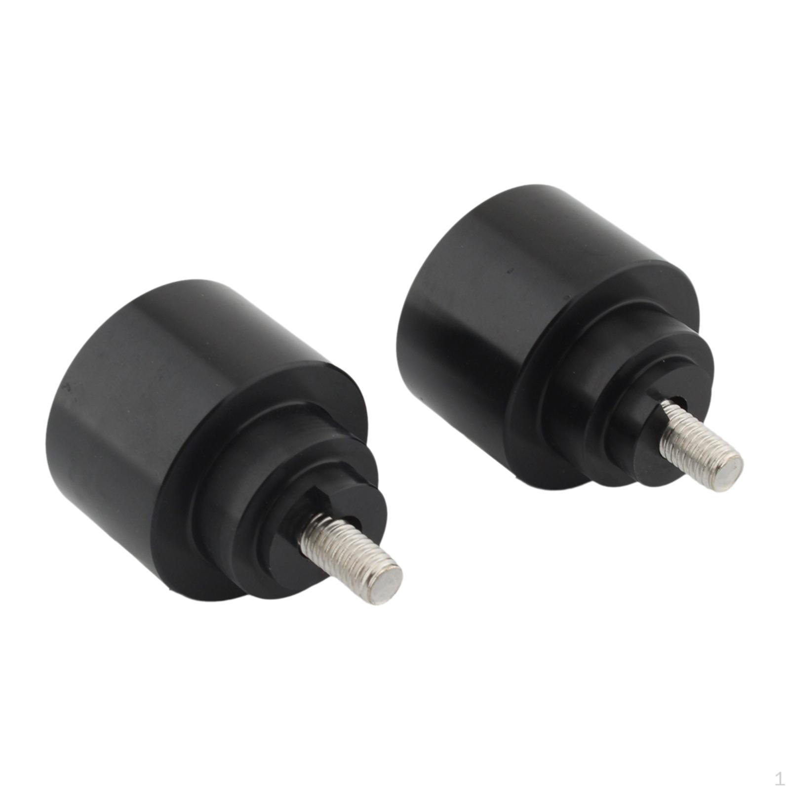 

2 шт. Мотоциклетные ручки руля заглушки руля заглушки запасные заменяют концы для чёрный