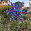 Removable Butterfly Wind Spinner Iron Art Wind Collectors Rotator Gardening Plug Pinwheel  Lawn