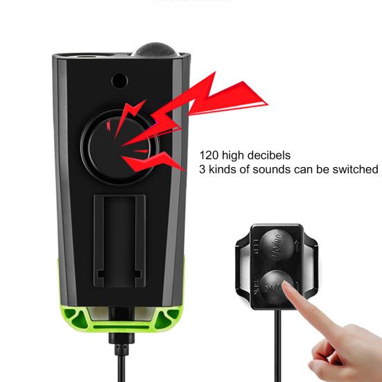 800 Lumen Bike Light LED 3 In1 USB Rechargeable Accurate Stopwatch Light with Horn Bike Accessory
