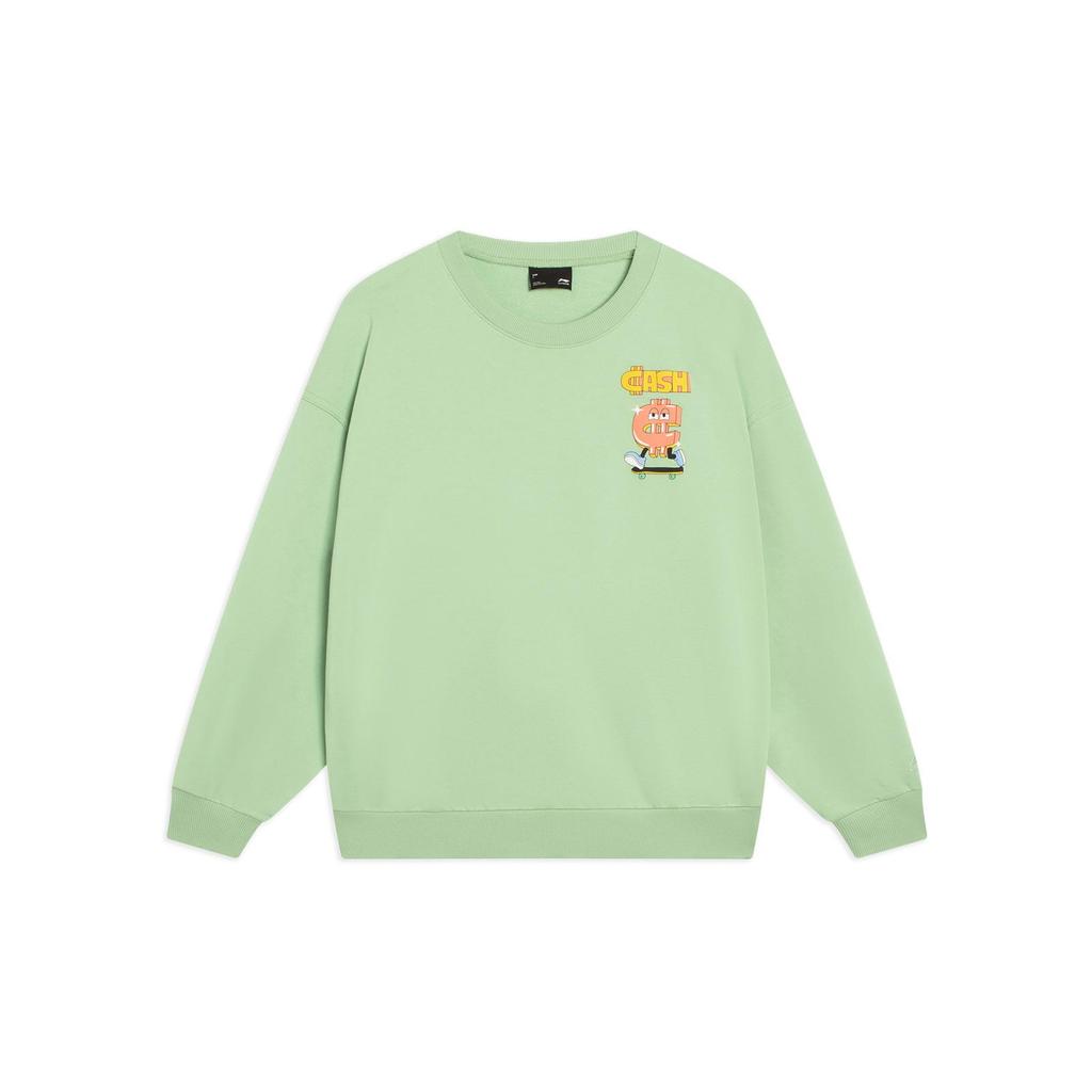 Li Ning Skateboard Sweatshirt Unisex Tranquil Green AWDT163-4