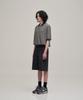 LE TIGRE Two Tuck Banded Shorts (Almost Black)