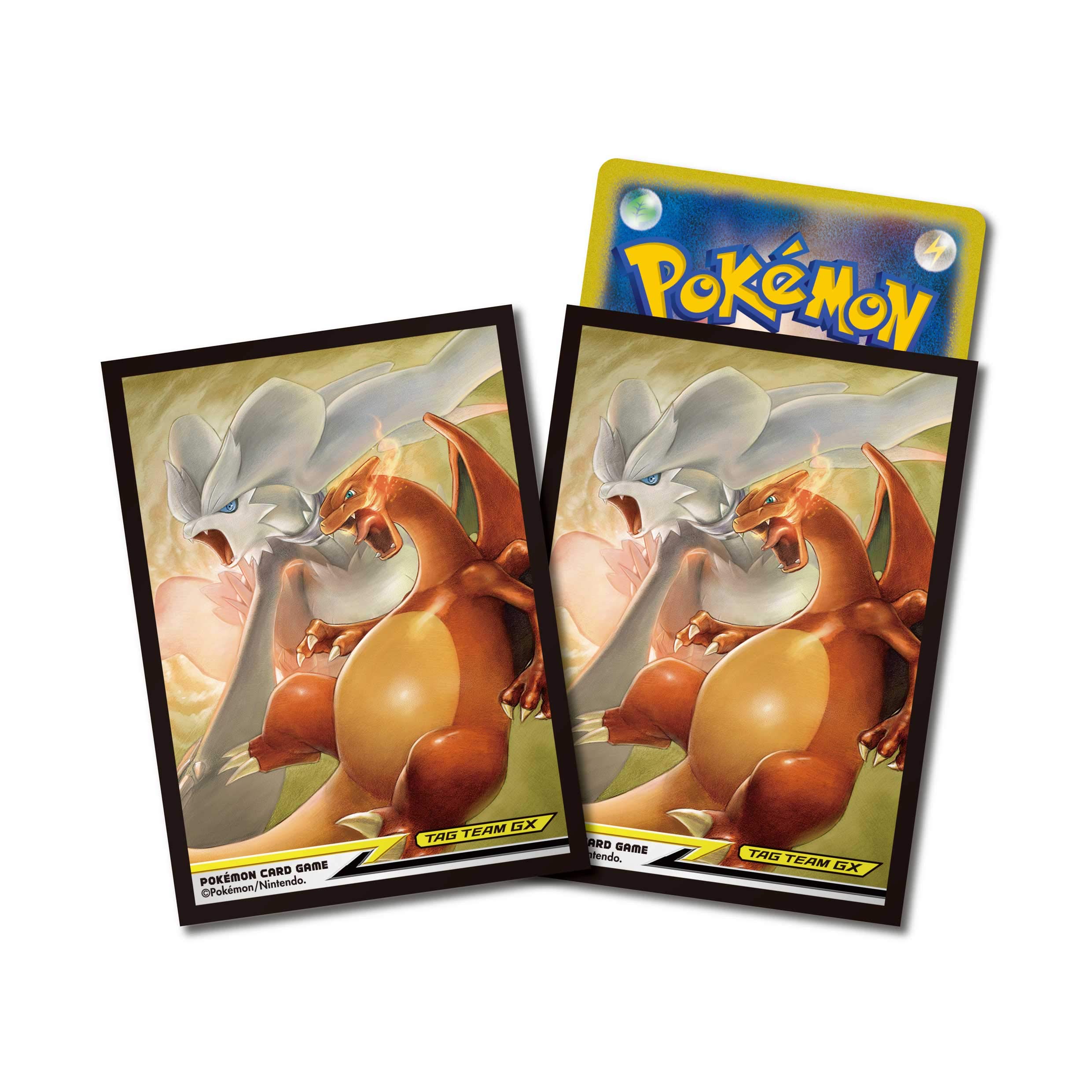 

POKEMON Колода карт Игровой протектор Реширам Чаризард TAG TEAM GX &