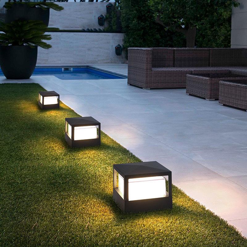 Dual-Use Waterproof Outdoor Pillar Light for Garden, Courtyard, or Gate
