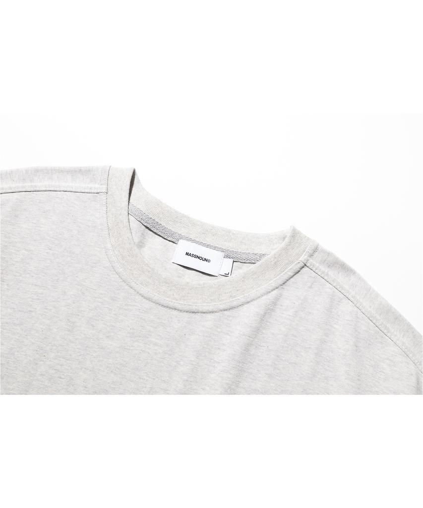 MASSNOUN [16 Count] Old London Pocket Real Oversized Short Sleeve T-Shirt Mshts003-Gy