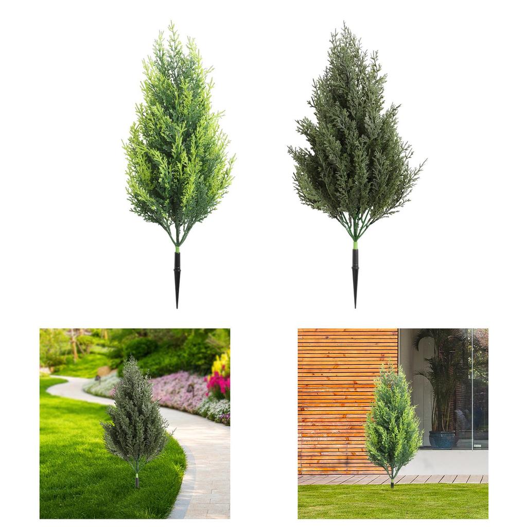 Garden Artificial Plant Stake Reusable Landscape Artificial Plant with Ground Spike for Farmhouse Balcony Lawn Porch Pathway