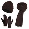 Thickened Beanie Hat Unisex Touchscreen Gloves Casual Long Scarf Neck Warmer  for Women & Men