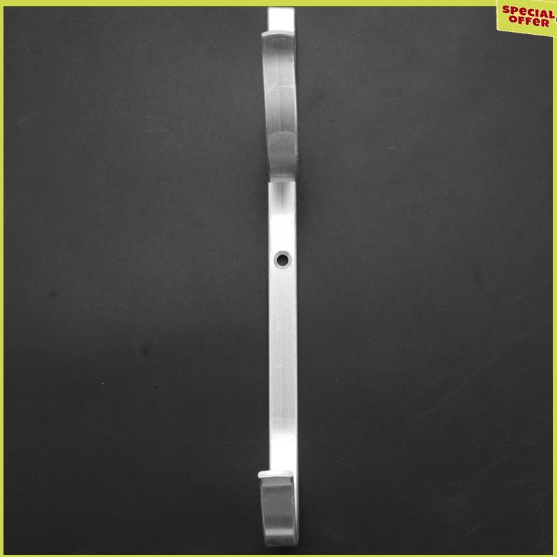 

A34R Pool Pole Hanger Premium 2Pcs Aluminium Holder Set, Perfect Hooks For Telescopic Poles, Skimmers, Leaf Rakes, Nets, Brushes NONE срібний