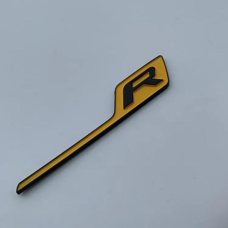 1Pc Car Styling New Long S R Letter Trunk Emblem Logo Badge Sticker For GTR GTS C63S E63S GLC63S GLE63S