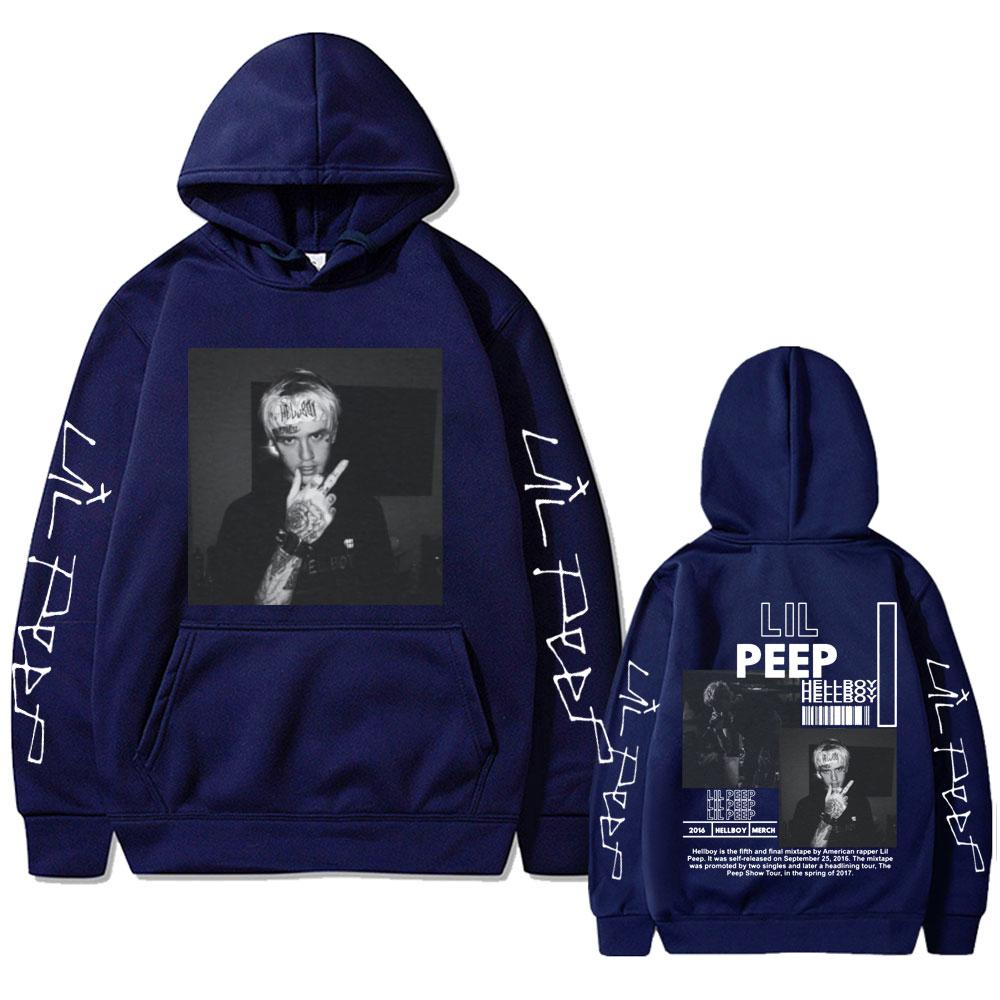 Rapper Lil Peep Hell Boy Crybaby Grafik Hoodies Herren Damen Mode Hip Hop Harajuku Sweatshirts Herren Lässig Vintage Streetwear
