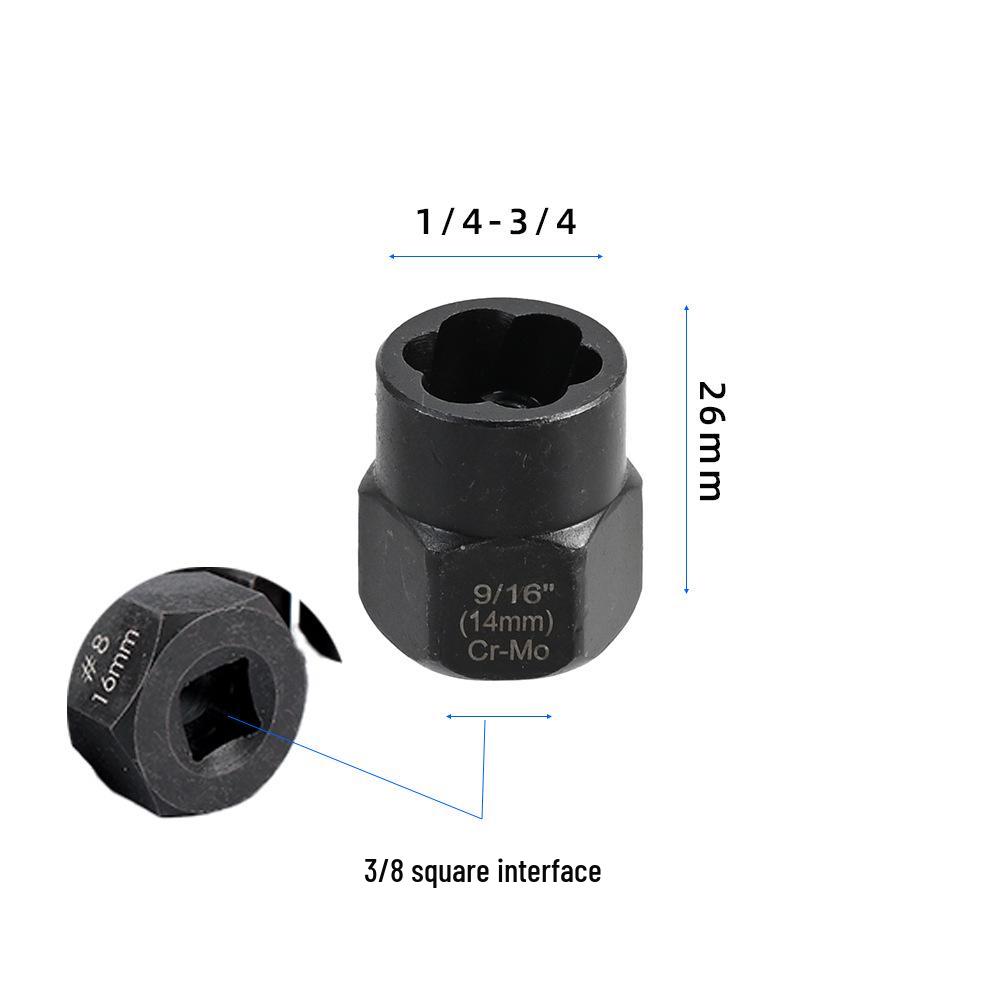 23-Piece Nut and Bolt Extractor Set for Stripped and Broken Heads
