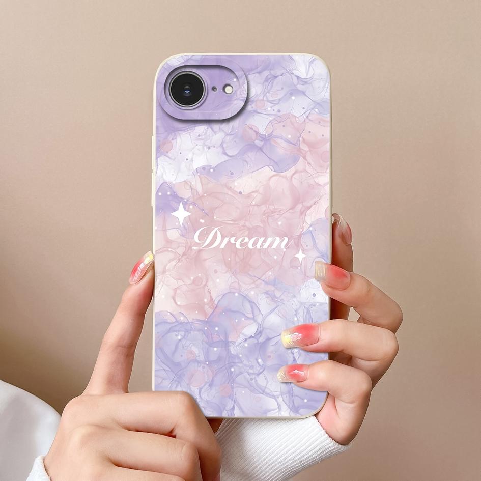 Cute Lucky Girl Phone Case For Apple iPhone 16e Soft Liquid Silicone High Quality Anti Drop Durable Anti Slip Protective Shell For Apple Bumper Covers