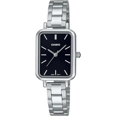 Casio Casio Standard Cheap Casio Women's Brass Metal Watch Silver Black LTP-V009D-1E