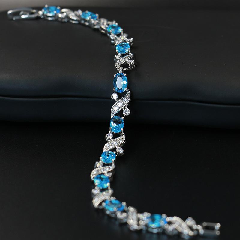 Korean Fashion Wedding Dress Zircon Bracelet Womens Sweet Birthday Gift