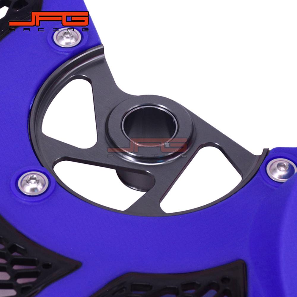 Chránič předního kotouče pro motocykly 125-530TC/FC & 125-501TE/FE pro jízdu v terénu, dvoubarevný design