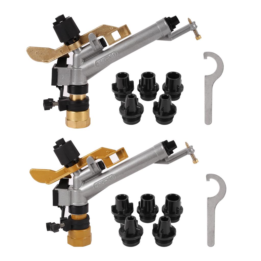 1,5" hunngjenge Rocker Impact 0-360° sprinklerpistol Stor sprøyting Hage Jordbruk Gård Plen Vanning Vanning Regnpistol