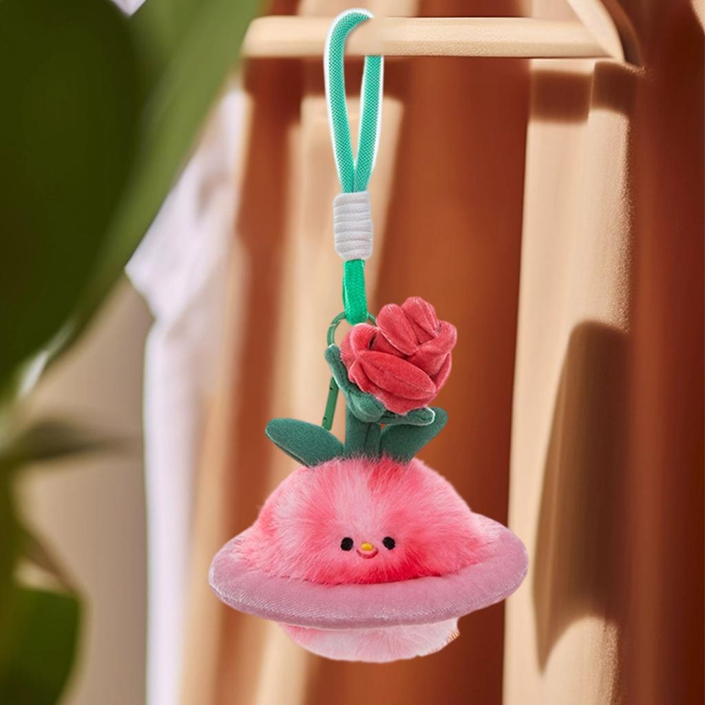 Cute And Funny Cartoon Plush Toy Doll Creative Plant Planet Pendant Backpack Keychain Pendant Gift