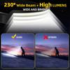 COB LED Headlamp Induction Head Lamp with Built-in Battery USB Rechargeable Head Flashlight Outdoor Camping Fishing Headlight