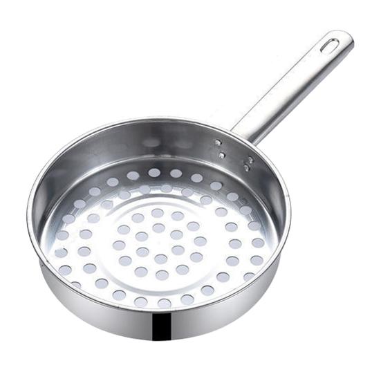 

Дуршлаг с крупными отверстиями и длинной ручкой, Ложка-шумовка из нержавеющей стали, Сито для пасты и овощей, Многоцелевой кухонный инструмент для жарки и слива A
