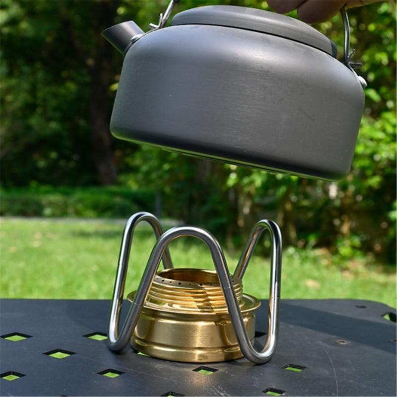 Outdoor Camping Alcohols Stove Bracket Portable Alcohols Cooker Holder Detachable Bracket for Hiking, Camping, Balconies