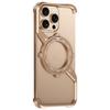 For iPhone 13 Pro Magnetic Case with Kickstand Four Corner Airbag Heat Dissipation Metal Phone Cover