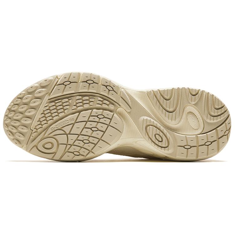 Anta Star Comfortable Shock Absorbing Wear Resistant Low Top Casual Shoes Men Sneakers Beige 912428837-6