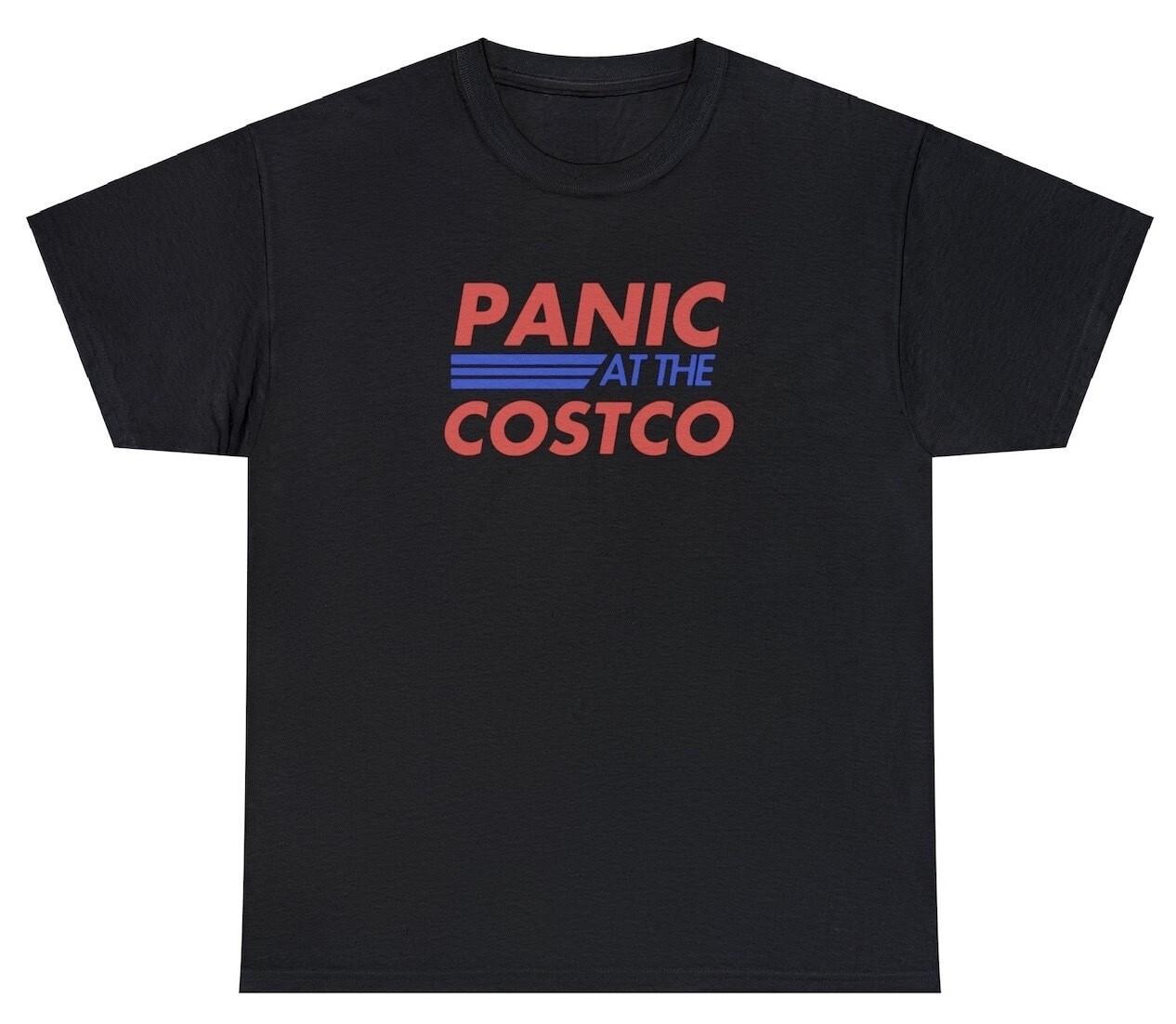 Panic At The Costco T Shirt Funny PATD Parody Dank Meme Oddly Specific Humor Tee L