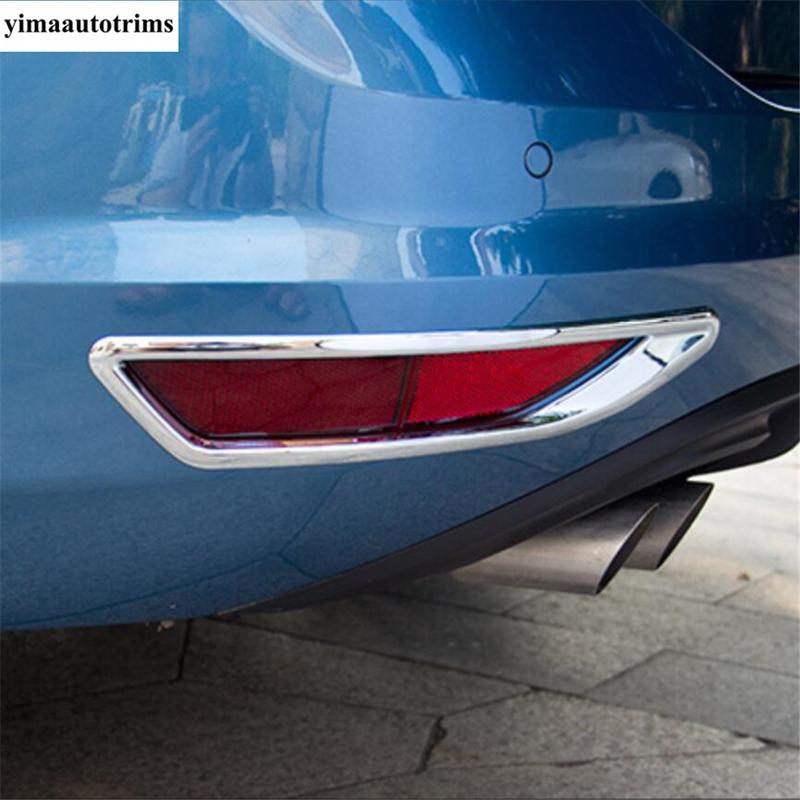 Car Front Rear Fog Lamp Light Frame Stickers Cover Trim For VW Volkswagen Touran 2016 -  ABS Chrome Accessories Exterior Kit