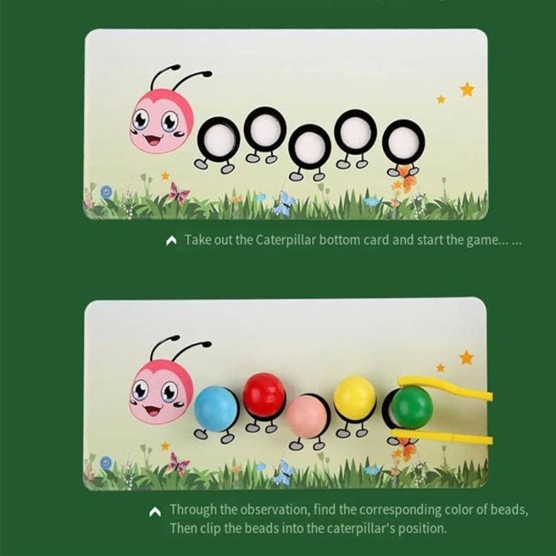 Toddlers Montessori Sorting and Stacking Baby Toys (Caterpillar)