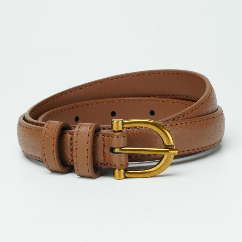 Women's Belt Korean Style Versatile Trendy Belt Jeans Fashionable Simple Skirt Belt Decorative Pin Buckle Belt for Women